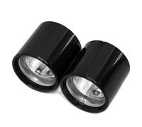 Terminal De Escape 2 Unids/lote Embellecedor Punta Escape Coche Para X2 F39 16d 18d 18dX 18i 20d 20dX 20i 20iX 25dX 25i 25iX 28iX Boquilla Tubo Silenciador Tubo De Escape(Black)