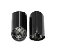 Terminal De Escape 2x Escape De Acero Inoxidable Para G22 G26 420i 430i G20 G21 320i 330i 330e (2019-2022 Solo Pre-LCI) Cubierta Tubo De Escape Silenciador Cola De Tubo De Escape(Black)