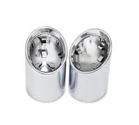 Terminal De Escape 2x Escape De Acero Inoxidable Para G22 G26 420i 430i G20 G21 320i 330i 330e (2019-2022 Solo Pre-LCI) Cubierta Tubo De Escape Silenciador Tubo De Escape(Plata)