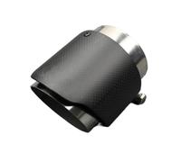 Terminal De Escape Silenciador Del De Escape Del Coche, Tubo De Escape De Acero Inoxidable 304, Garganta Trasera Mate Fibra Carbono Cola De Escape Coche(57mm-114mm)