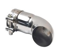 Terminal De Escape Tubo De Escape Universal De Acero Inoxidable Para Coche, Tubo Conexión Codo De Salida, Supresor, Accesorio Automotriz, 1 Ud. Cola De Tubo De Escape(73mm)