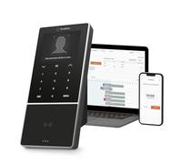Terminal de fichaje basado en la nube TimeMoto TM-838 SC, con reconocimiento facial, compatible con tarjetas de acceso sin contacto, lector de tarjetas RFID/llavero RFID, PIN, 2.000 usuarios, wifi