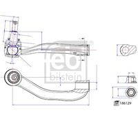 FEBI BILSTEIN 186129 Rótula de dirección