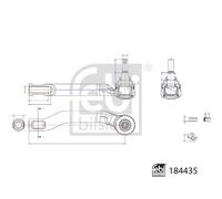 FEBI BILSTEIN 184435 Rótula de dirección