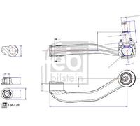 FEBI BILSTEIN Rótula barra de dirección para VOLKSWAGEN: Crafter & MAN: TGE (Ref: 186128)