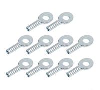 Terminal de ojal de cable de metal para equipos de fitness, conector de cuerda de alambre de 5 mm y 6 mm, piezas de repuesto compatibles con máquinas de polea de gimnasio, paquete de 10 (5 mm)