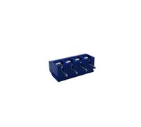Terminal de tornillo PCB 5,0 mm 2/3P 100 UDS | Surtido de conectores de empalme rojo, azul, verde y negro(4p Blue,Copper feet)
