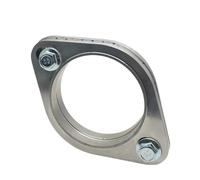 Terminal Escape Silenciador Tubo Escape Universal Coche Junta Brida Tubería Acero Inoxidable 2 Orificios Varios Tamaños Piezas Automóvil(KIT ID 102mm)