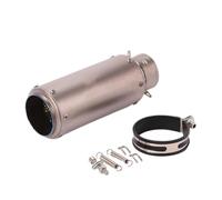 terminal moto Para Pegatina Para S1000RR Para CBR1000 silenciador | Escape Motocicleta 60mm/51mm Fibra Carbono Aleación Titanio Moto Deportiva Carreras(B shape)