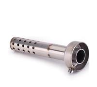 terminal moto Para Silenciador Escape Motocicleta silenciador | Silenciador Ruido Sonido Universal 47mm 51mm Delantero Mid End Catalizador(Option A)