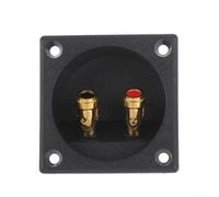 Terminal para altavoz Redondo Muelle 57x57mm Conexión Directa(Gold)