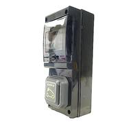 Terminal para cargador móvil con enchufe Legrand Green'Up con protectores y contador