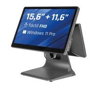 Terminal Punto Venta Dual IGGUAL 15.6" 11.6" N100 8GB 256GB SSD Windows 11 Pro
