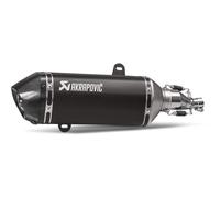 TERMINAL SLIP ON AKRAPOVIC NEGRO ACERO INOXIDABLE PARA VESPA GTS 150 IE SUPER 20