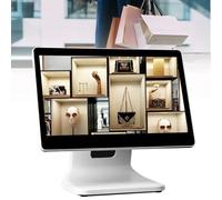 Terminal TPV con Pantalla táctil 15,6 Pulgadas para Caja registradora, cajero para supermercados, Catering,CPU N2930,4 GB de RAM, SSD de 64 GB, para Comercio minorista, Catering y hostelería