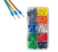 Terminales Cable,400pcs Aislados Terminales Cable,Terminales Conexiones para Cables Electricos,Punteras Electricas,Terminales Eléctricos,Terminales Eléctricos Preciva,para Prensado Bricolaje