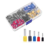 Terminales Cables Eléctricos, Virolas de Alambre 1,5-6mm², Conexiones para Cables, Preciva Conectores de Cable para Engarzar Bricolaje y Industrial, 200 Piezas