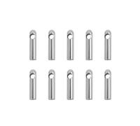 Terminales de acero inoxidable para cordones, Tapas de extremo cuerda Acero inoxidable Plata 1,0-4,5 mm 10-100 piezas(Silver 1.2mm,20pcs)