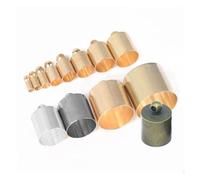 Terminales de acero inoxidable para cordones, Tapas de extremo cuerda Multicolor Tamaño agujero 2-14 mm Paquete metal 610 piezas for fabricación joyas(Gold Color,9x13.0MM- 20PCS)