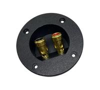 Terminales de altavoces redondos de 75 / 82 / 90 mm Taza con clips de carga de resorte Contactos de cobre de conductividad para fácil instalación de cables Sin tornillos Conectores de altavoces