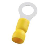 Terminales de anillo Amarillo 6.4mm 1/4 6mm2 - 10 piezas
