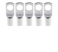 Terminales de anillo, conector de cable de terminal de cobre, 100/50/25/10PCS 4-25 mm Surtido de terminales estañados Kit de conectores(Silver 10PCS,SC16-8)