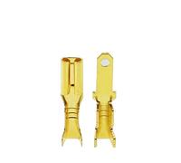 Terminales de anillo, conector de cable de terminal de cobre, conectores eléctricos 100 unids/lote 2,8/4,8/6,3 mm terminal de engarzado hembra y macho(2.8 Male Female)