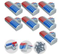 Terminales de Conexión, 2 en 12 fuera Rápida Bloque Terminal 7 Piezas, Conductor Compacto Cable Conecto, CTRICALVER Terminales de Enchufables, Conectore eléctricos