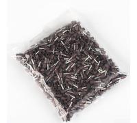 Terminales de crimpado aislados E0508, paquete de 1000 tubos prensados en frío para cables AWG 22, adecuados para aplicaciones marinas y automotrices (marrón)