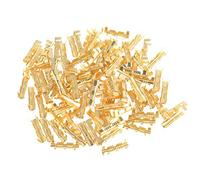 Terminales de crimpado de lat¨®n, 100 piezas Terminales de cableado de conexi¨®n r¨¢pida Conectores de crimpado de alambre Herramienta de mano el¨¦ctrica cuadrada de 0,5-1,5 mm