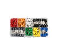 Terminales de crimpado tubulares VE, terminales aislados for tubos eléctricos, conectores de cable, casquillos, 400-2120 unidades(WHITE)