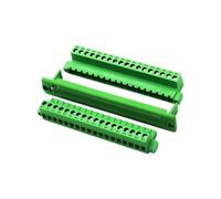 Terminales de empuje sin soldadura con panel fijo de brida de 5,08 mm, conectores de terminales enchufables, bloque duradero