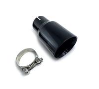 Terminales de Escape 1 Pieza Tubo Escape Acero Inoxidable Modificado Automóvil Brillante Punta Silenciador Con Bisel Universal Y Acabado Para Serie 3 Silenciador Trasero Coche(IN 67-OUT 76)