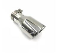 Terminales de Escape 1 Silenciador Escape Coche Tubo Modificado Universal Acero Inoxidable 304 Cromado Para E90 F30 Silenciador Trasero Coche(54MM IN 89MM OUT)