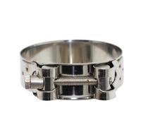 Terminales de Escape Abrazadera Sujeción Alta Resistencia Tipo T Acero Inoxidable Accesorio Hardware Tubo Escape Herramienta Reparación Sujetadores Silenciador Trasero Coche(36-39)