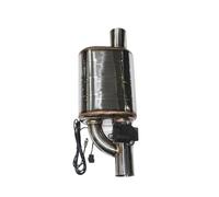 Terminales de Escape Escape Control Válvula Eléctrica Kit Tubo Silenciador Ángulo Ajustable Universal De Acero Inoxidable 51 63 70 76Mm Silenciador Trasero Coche(LEFT 63MM A)