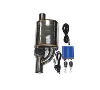 Terminales de Escape Escape Control Válvula Eléctrica Kit Tubo Silenciador Ángulo Ajustable Universal De Acero Inoxidable 51 63 70 76Mm Silenciador Trasero Coche(RIGHT 63MM B)