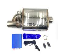 Terminales de Escape Kit Tubo Escape Con Válvula Vacío Automóvil 51/63/76Mm Silenciador Variable Control Remoto Universal Acero Inoxidable Silenciador Trasero Coche(51MM Right C)