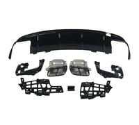 Terminales De Escape para Difusor Parachoques Trasero, Color Negro Brillante para Benz C117 W117 CLA200 CLA260 CLA45 AMG 2012-2018