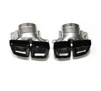 Terminales de Escape Punta Escape Cuádruple Para Mercedes Para Benz ML63 W166 Clase CLS W218 CLS63 2012-2015 Tubo Silenciador Acero Inoxidable Negro Terminales Escape(Negro)