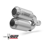Terminales de Escape Racing Inox MIVV MK3 Para Ducati Hypermotard 939 2016-18