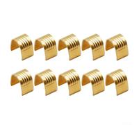 Terminales de hebilla de cobre, 10 piezas para accesorios de cinturón de impresora 3D, compatibles con correas de goma de sincronización de 6 mm de ancho (número de aberturas)