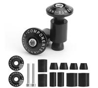 Terminales de Manillar Universal en Aluminio CNC Topes de Manillar para Moto MTB y Bici Duraderos y Robustos Protección Óptima Ajuste Universal para Manillares de 22mm (7/8") Negro