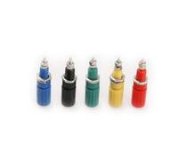 Terminales EléCtricos, 20pcs 5 del color amplificador de 4 mm terminales los altavoces poste obligatorio for el altavoz enchufe plátano prueba Conector sonda