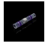 Terminales Eléctricos Termorretráctiles Conectores de cable con sellado soldadura, terminales eléctrico a prueba agua, kit empalme tubo termorretráctil(Purple,20pcs)