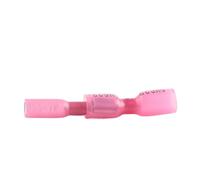 Terminales Eléctricos Termorretráctiles Kit de 50 terminales crimpado termorretráctiles, conector cable a tope, macho y hembra, con aislamiento pala, for cableado eléctrico(50PCS(25 Set) Red)