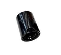 Terminales Escape Fibra Carbono Color Negro Brillante Para Extremo Trasero Tubo Boquillas Silenciador Para M2 M3 M4 M5 F87 F80 F82 F83 F90 KISSGPIPOL(ID 63MM-OD 105MM)