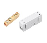 Terminales ignífugos, bloques de terminales de cable eléctrico rápido, bloqueo de tornillo para solución de cableado flexible, doble tornillo