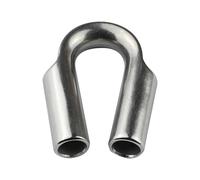 Terminales para cables de alambre,Terminales para cables metálicos, Dedal de acero inoxidable, Dedal de seguridad para cuerda de alambre, dedal de cadena de cuerda de alambre, aparejo de dados