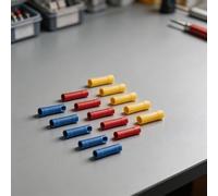 Terminales que prensan eléctricos 50pcs con la capa del aislamiento del PVC y el inserto plateado cobre del hierro para la fuerza mecánica
